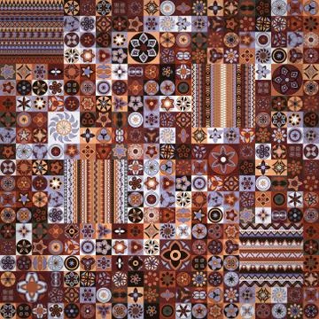 Seamless pattern. Vintage decorative elements. Hand drawn background. Islam,  Stock Illustration