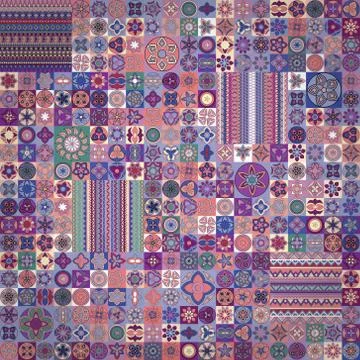 Seamless pattern. Vintage decorative elements. Hand drawn background. Islam,  Illustrazione stock