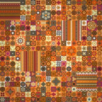 Seamless pattern. Vintage decorative elements. Hand drawn background. Islam,  Illustrazione stock