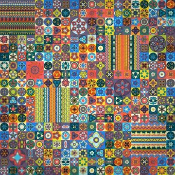 Seamless pattern. Vintage decorative elements. Hand drawn background. Islam,  Illustrazione stock