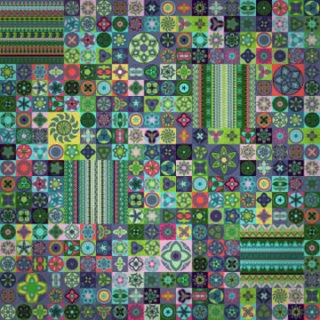 Seamless pattern. Vintage decorative elements. Hand drawn background. Islam,  Illustrazione stock