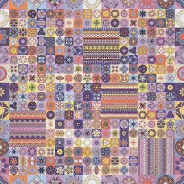 Seamless pattern. Vintage decorative elements. Hand drawn background. Islam,  Stock-Illustration