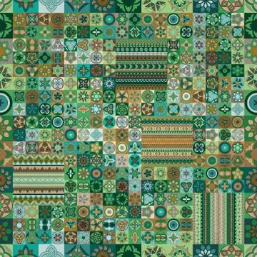 Seamless pattern. Vintage decorative elements. Hand drawn background. Islam,  스톡 일러스트