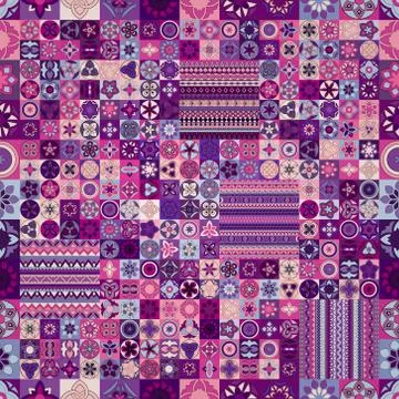 Seamless pattern. Vintage decorative elements. Hand drawn background. Islam,  Illustrazione stock