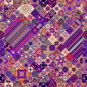 Seamless pattern. Vintage decorative elements. Hand drawn background. Islam,  Stock Illustration