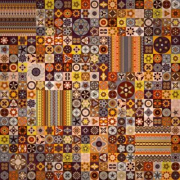 Seamless pattern. Vintage decorative elements. Hand drawn background. Islam,  스톡 일러스트