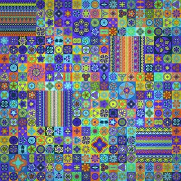 Seamless pattern. Vintage decorative elements. Hand drawn background. Islam,  Illustrazione stock