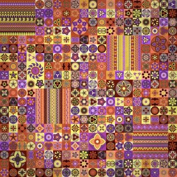 Seamless pattern. Vintage decorative elements. Hand drawn background. Islam,  Illustrazione stock