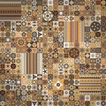 Seamless pattern. Vintage decorative elements. Hand drawn background. Islam,  Illustrazione stock