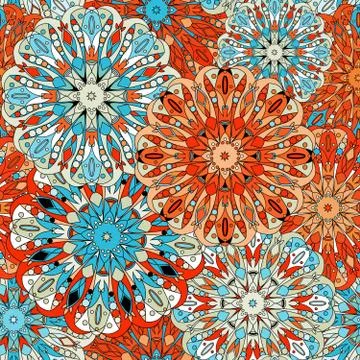 Seamless pattern. Vintage decorative elements. Stock Illustration
