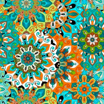 Seamless pattern. Vintage decorative elements. Stock Illustration