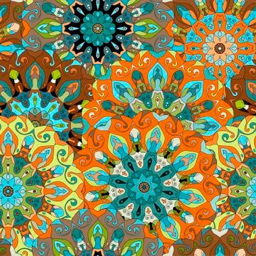 Seamless pattern. Vintage decorative elements. Stock Illustration