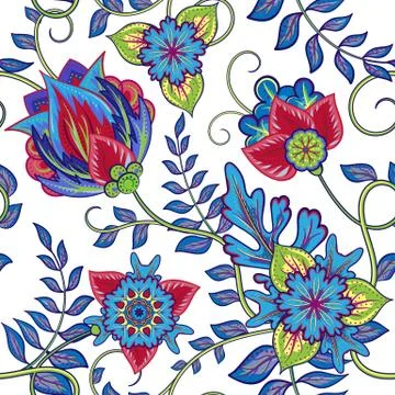 Seamless pattern. Vintage decorative elements. Hand drawn background. Islam 库存插图