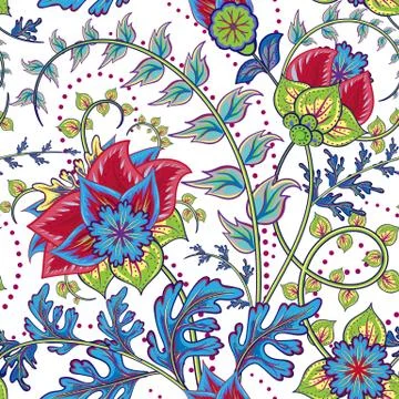 Seamless pattern. Vintage decorative elements. Hand drawn background. Arabic Stock Illustration