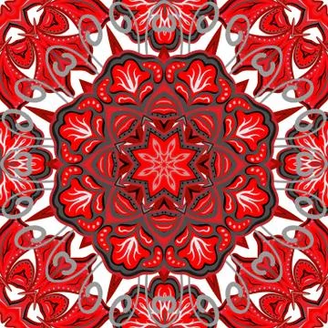 Seamless pattern. Vintage decorative elements. Hand drawn background. Islam イラスト素材