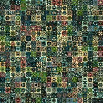Seamless pattern. Vintage decorative elements. Hand drawn background. Islam.. Stock Illustration