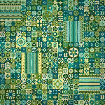 Seamless pattern. Vintage decorative elements. Hand drawn background. Islam.. Illustrazione stock