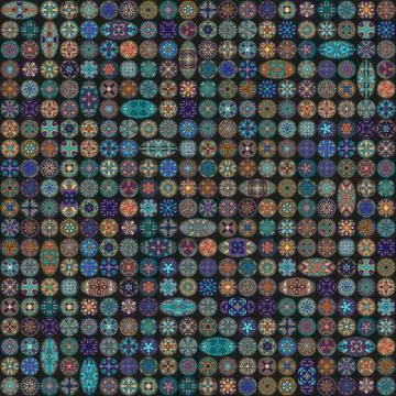 Seamless pattern. Vintage decorative elements. Hand drawn background. Islam.. Stock Illustration