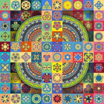 Seamless pattern. Vintage decorative elements. Hand drawn background. Islam.. Stock Illustration