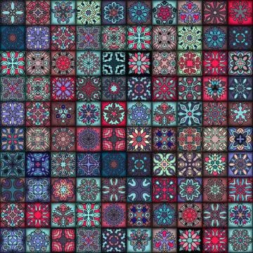 Seamless pattern. Vintage decorative elements. Hand drawn background. Islam.. Stock Illustration