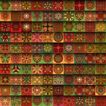 Seamless pattern. Vintage decorative elements. Hand drawn background. Islam.. Stock Illustration