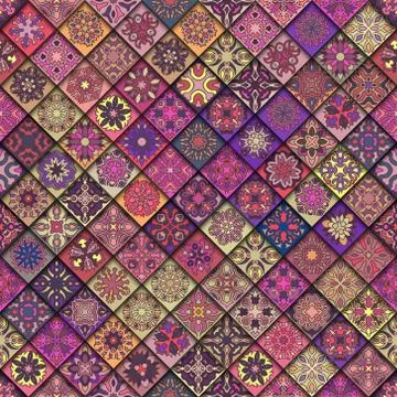 Seamless pattern. Vintage decorative elements. Hand drawn background. Islam.. Stock Illustration