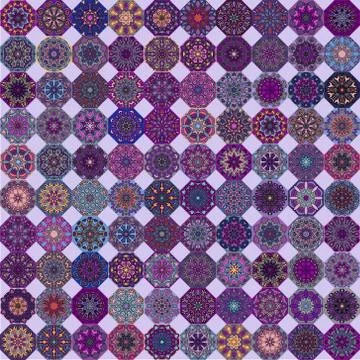 Seamless pattern. Vintage decorative elements. Hand drawn background. Islam.. Stock Illustration