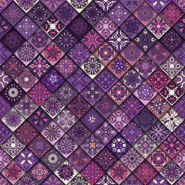 Seamless pattern. Vintage decorative elements. Hand drawn background. Islam.. 스톡 일러스트