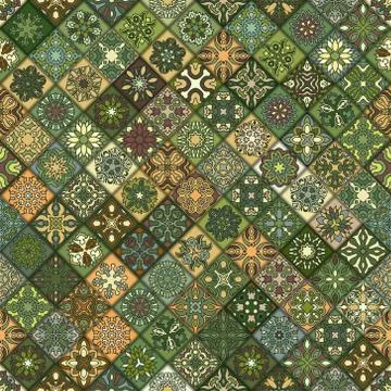Seamless pattern. Vintage decorative elements. Hand drawn background. Islam.. Stock Illustration