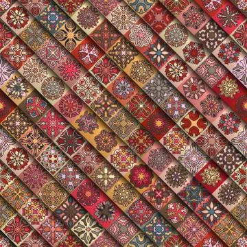 Seamless pattern. Vintage decorative elements. Hand drawn background. Islam.. Illustrazione stock