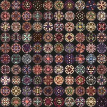 Seamless pattern. Vintage decorative elements. Hand drawn background. Islam.. Stock Illustration