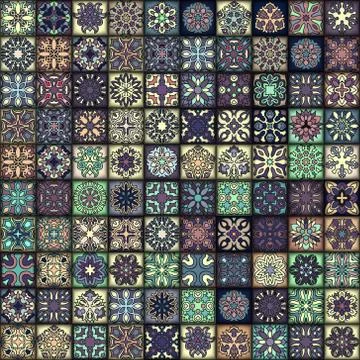 Seamless pattern. Vintage decorative elements. Hand drawn background. Islam.. Stock Illustration