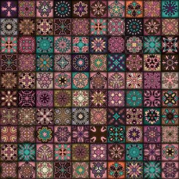 Seamless pattern. Vintage decorative elements. Hand drawn background. Islam.. Stock Illustration