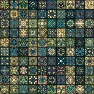Seamless pattern. Vintage decorative elements. Hand drawn background. Islam.. 스톡 일러스트