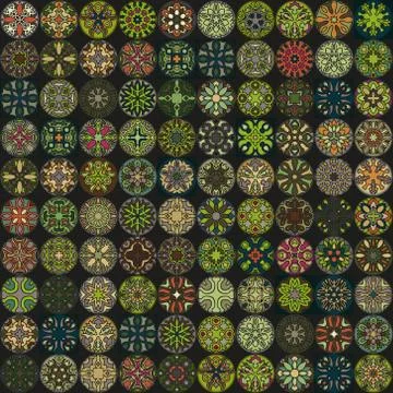 Seamless pattern. Vintage decorative elements. Hand drawn background. Islam.. Illustrazione stock