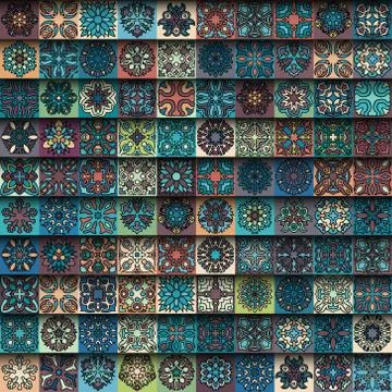 Seamless pattern. Vintage decorative elements. Hand drawn background. Islam.. Stock Illustration