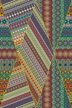 Seamless pattern. Vintage decorative elements. Hand drawn background. Islam.. Stock Illustration