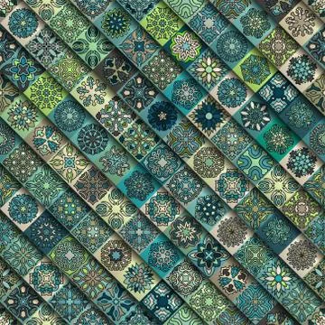 Seamless pattern. Vintage decorative elements. Hand drawn background. Islam.. Stock Illustration