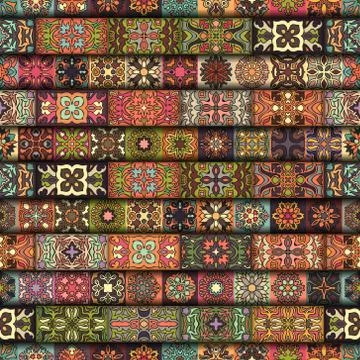 Seamless pattern. Vintage decorative elements. Hand drawn background. Islam.. Stock Illustration