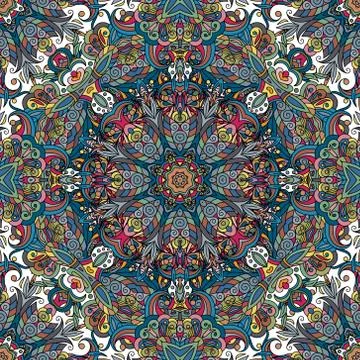 Seamless pattern. Vintage decorative elements. Hand drawn background. Islam Illustrazione stock