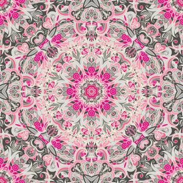 Seamless pattern. Vintage decorative elements. Hand drawn background. Islam Stock Illustration