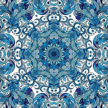 Seamless pattern. Vintage decorative elements. Hand drawn background. Islam Illustrazione stock