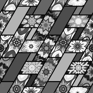 Seamless pattern. Vintage decorative elements. Hand drawn background. Islam Stock Illustration