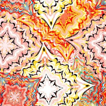 Seamless pattern. Vintage decorative elements vector illustration Stock Illustration