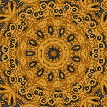 Seamless pattern. Vintage decorative elements. Hand drawn background. Islam.. Stock Illustration