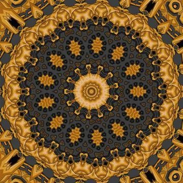 Seamless pattern. Vintage decorative elements. Hand drawn background. Islam.. Stock Illustration