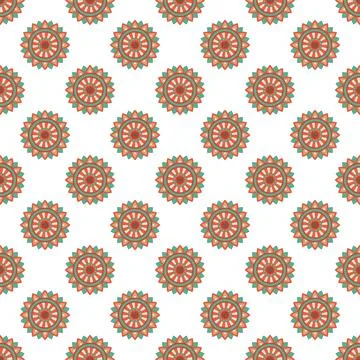 Seamless pattern vintage decorative elements. Illustrazione stock