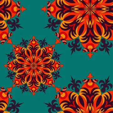 Seamless pattern. Vintage elements vector illustration Stock Illustration