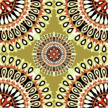 Seamless pattern. Vintage elements. vector illustration Stock Illustration