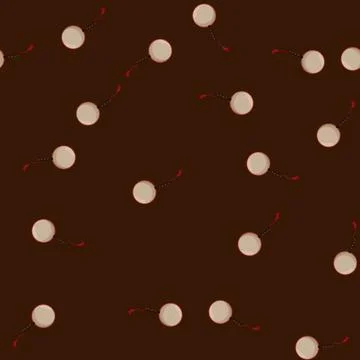 Seamless pattern vintage hand fan folding cartoon vector Stock Illustration